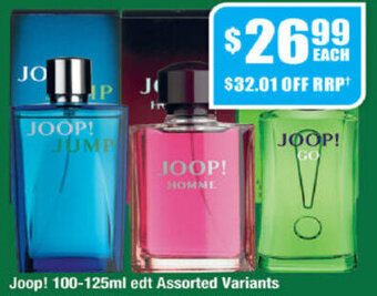Chemist Warehouse Joop! 100-125ml offer