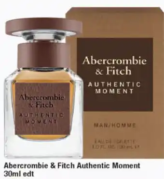 Chemist Warehouse Abercrombie & Fitch Authentic Moment 30ml offer
