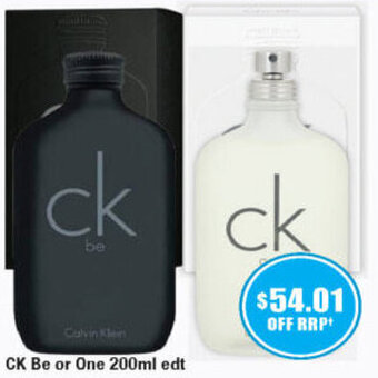 Chemist Warehouse CK Be or One 200ml offer