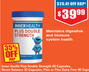 Chemist Warehouse Inner Health Plus Double Strength 60 Capsules offer