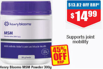 Henry Blooms MSM Powder 300g