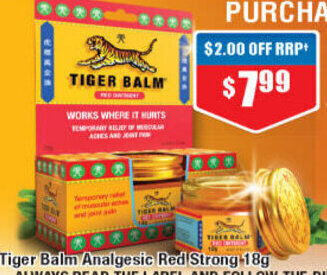 Tiger Balm Analgesic Red Strong 18g