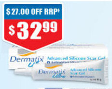 Chemist Warehouse Dermatix Ultra Silicone Gel 15g offer