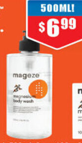 Chemist Warehouse Mageze Magnesium Body Wash 500ml offer