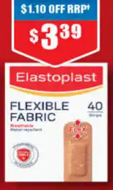 Chemist Warehouse Elastoplast Flexible Fabric offer
