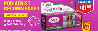Plunkett's NS8 Heel Balm Complex 125ml