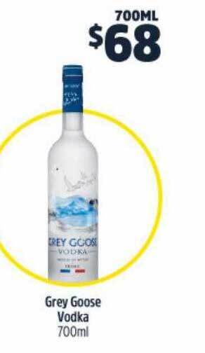 BWS Grey goose vodka offer