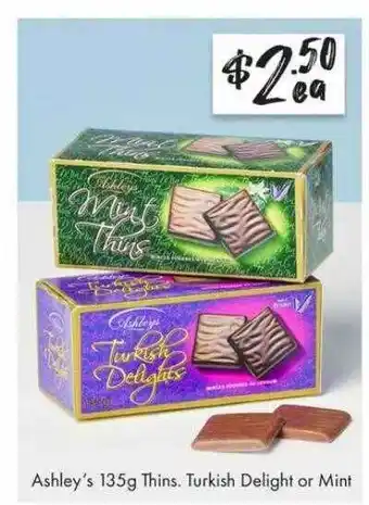 Ashley's thins turkish delight or mint