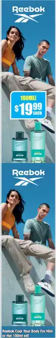 Reebok Cool Your Body For Him or Her 100ml