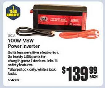 SuperCheap Auto Sca 700w msw power inverter offer