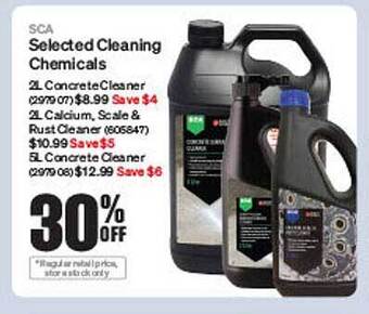 SuperCheap Auto Sca selected cleaning chemicals offer