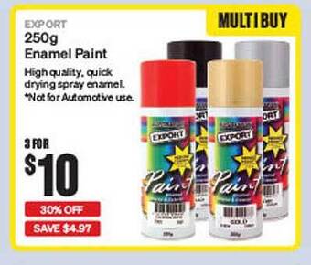 SuperCheap Auto Export 250g enamel paint offer