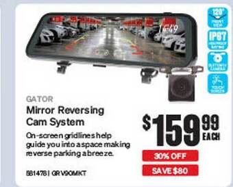 SuperCheap Auto Gator mirror reversing cam system offer