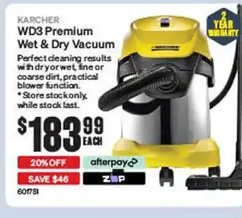 SuperCheap Auto Karcher wd3 premium wet & dry vacuum offer