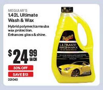 SuperCheap Auto Meguiar's 1.42l ultimate wash & wax offer