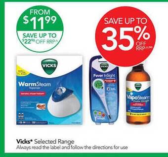 Terry White Vicks selected range offer