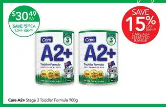 Terry White Care a2+ stage 3 toddler formula 900g offer