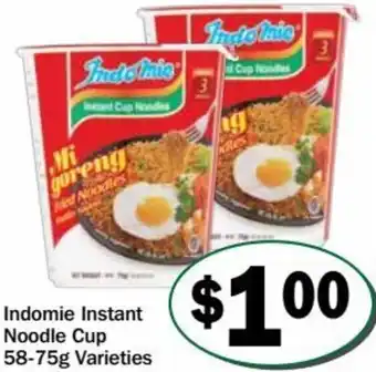 Friendly Grocer Indomie Instant Noodle Cup 58-75g Varieties offer