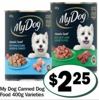 My Dog Canned Dog Food 400g Varieties