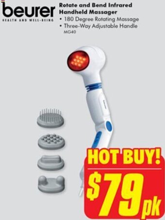 The Good Guys Rotate And Bend Infrared Handheld Massager offer