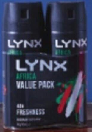 ALDI Lynx Body Spray 2 x 106g offer