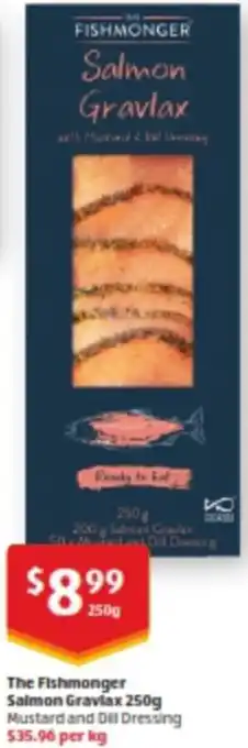 ALDI The Fishmonger Salmon Graviax 250g offer