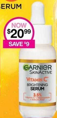 Priceline Garnier skinactive vitamin c offer