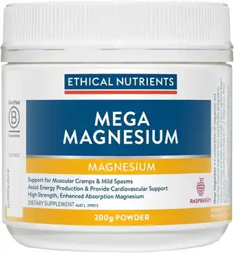 healthylife Ethical nutrients mega mag. powder (citrus), 200g offer