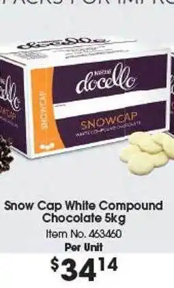 Snow cap white compound chocolate
