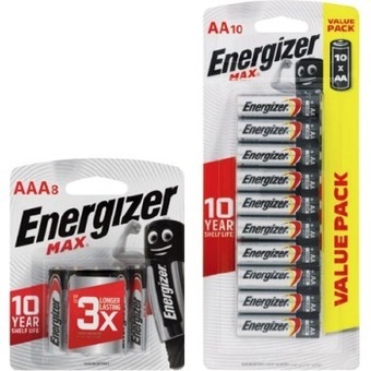 IGA Energizer max aa or aaa batteries 8-10 pack selected varieties offer