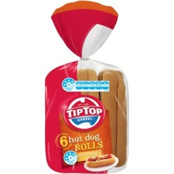 IGA Tip top hot dog, damper or hamburger rolls 6 pack offer