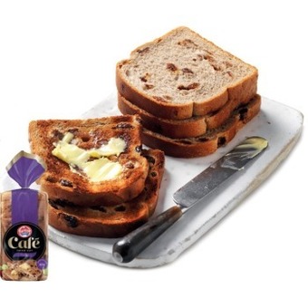 IGA Tip top café raisin bread 650g offer