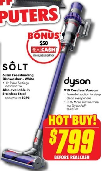 The Good Guys V10 Cordless Vacuum offer