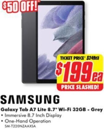 The Good Guys Galaxy Tab A7 Lite 8.7" Wi-Fi 32GB - Grey offer