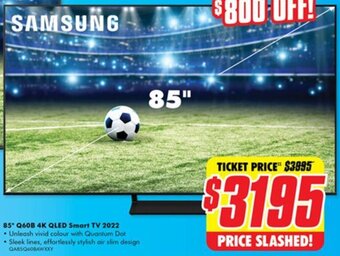 The Good Guys 85" Q60B 4K QLED Smart TV 2022 offer
