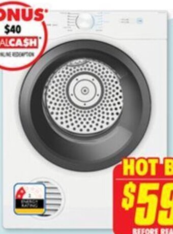 The Good Guys 6.5Kg Vented Dryer offer