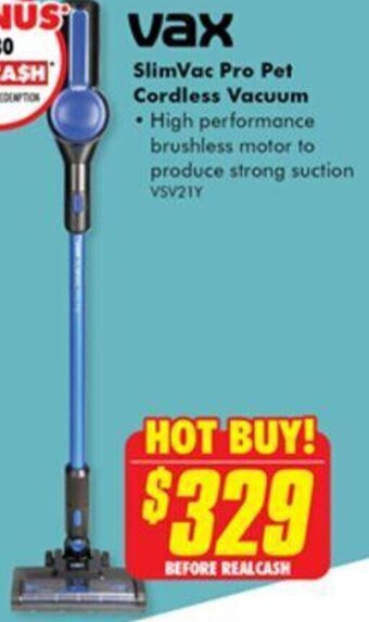 The Good Guys SlimVac Pro Pet Cordless Vacuum offer