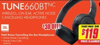 The Good Guys T660 Noise Cancelling On-Ear Headphones offer