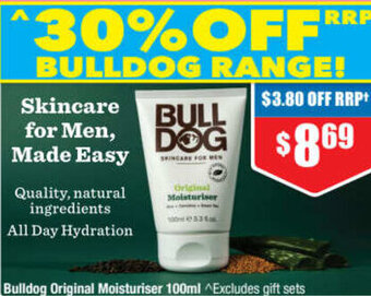 Chemist Warehouse Bulldog Original Moisturiser 100ml offer