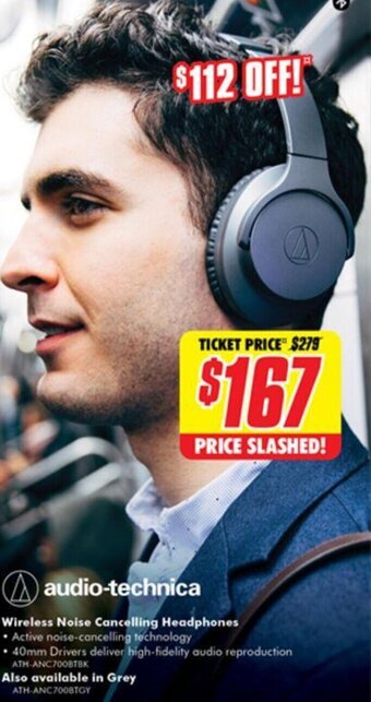 The Good Guys Wireless Noise Cancelling Headphones offer