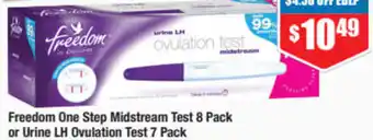 Chemist Warehouse Freedom Urine LH Ovulation Test 7 Pack offer