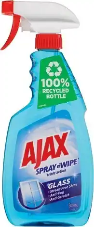 IGA Ajax spray n’wipe glass cleaner spray 500ml offer