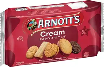 IGA Arnott’s assorted cream biscuits 500g offer