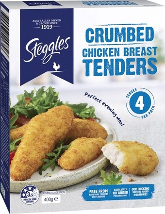 IGA Steggles chicken breast tenders 400g selected varieties offer