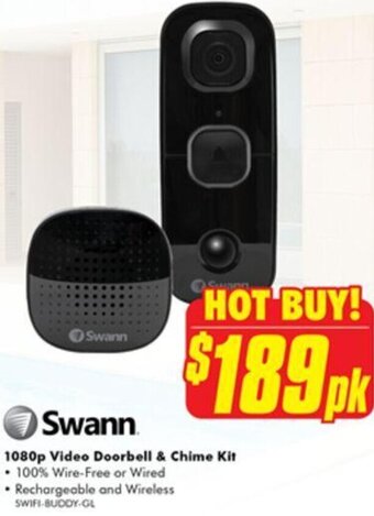 The Good Guys 1080p Video Doorbell & Chime Kit offer