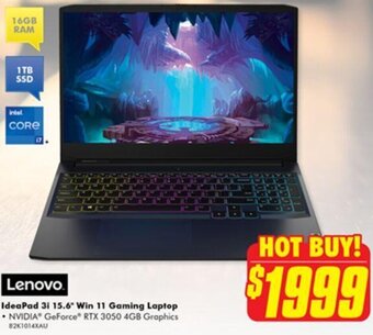 IdeaPad 3i 15.6" Win 11 Gaming Laptop