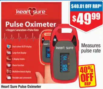 Chemist Warehouse Heart Sure Pulse Oximeter offer