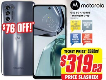The Good Guys G62 5G 4/128GB - Midnight Grey offer