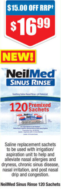 NeilMed Sinus Rinse 120 Sachets
