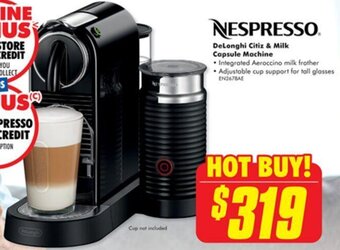 The Good Guys Delonghi Citiz & Milk Capsule Machine offer